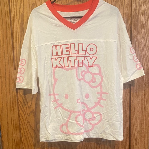 Hello Kitty Tops - Hello Kitty White and Pink Top Medium NWOT